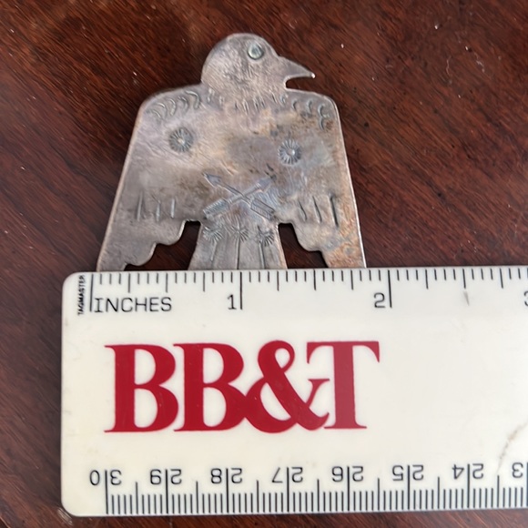 Native American unmarked probably sterling(cleans up like sterling but unmarked - Picture 5 of 7